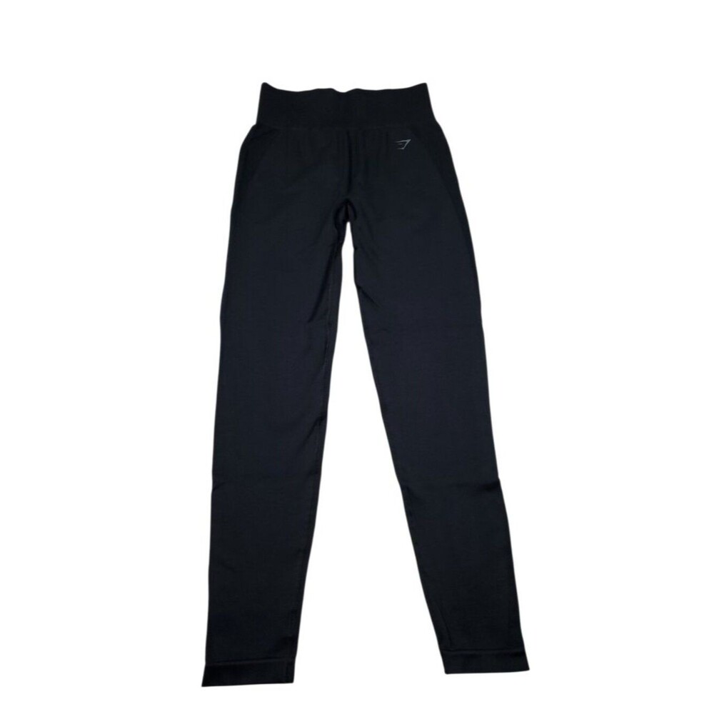 Gymshark Flex High Waisted Leggings Women's Size Medium Black Logo